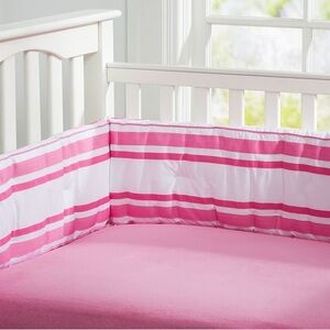 Pottery Barn Kids Luxe Chamois Crib Fitted Sheet in Bright Pink